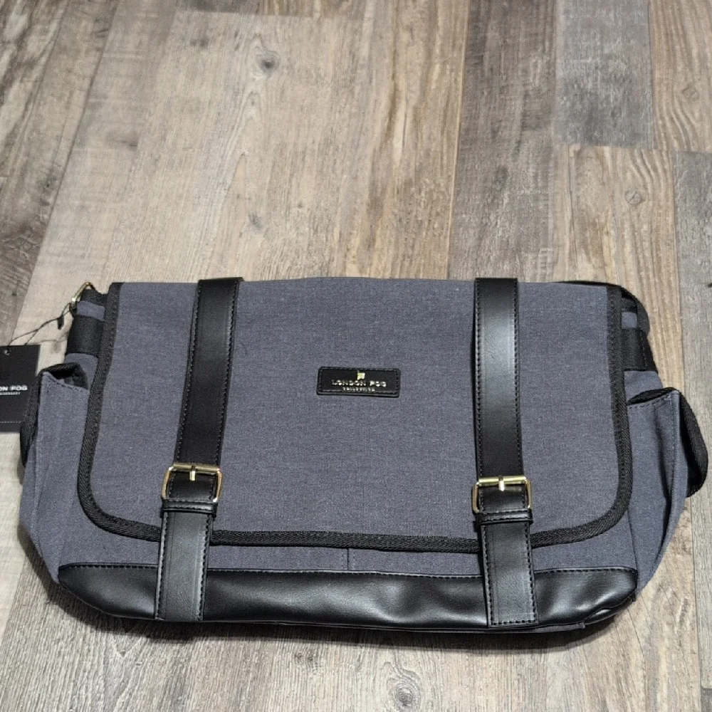 London Fog 100th Anniversary Edition Canvas Messenger Bag